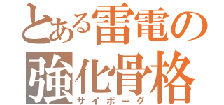 とある雷電の強化骨格（サイボーグ）