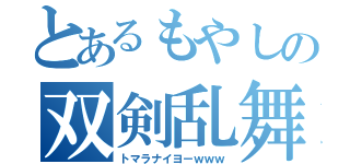 とあるもやしの双剣乱舞（トマラナイヨーｗｗｗ）