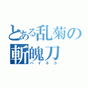 とある乱菊の斬魄刀（ハイネコ）