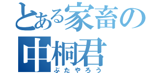 とある家畜の中桐君（ぶたやろう）