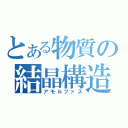 とある物質の結晶構造（アモルファス）