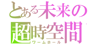 とある未来の超時空間（ワームホール）