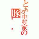 とある中村家の豚（悠真）