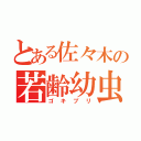 とある佐々木の若齢幼虫（ゴキブリ）