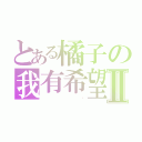 とある橘子の我有希望Ⅱ（                    嗎）