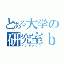 とある大学の研究室ｂ（インデックス）