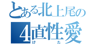 とある北上尾の４直性愛（けた）