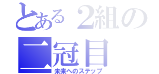 とある２組の二冠目（未来へのステップ）