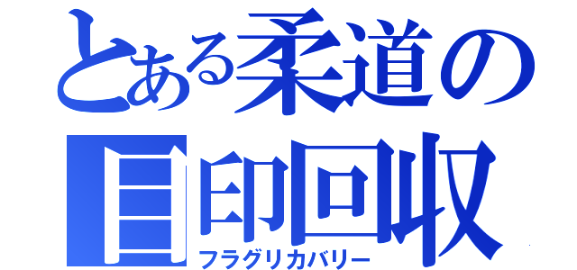 とある柔道の目印回収（フラグリカバリー）