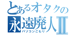 とあるオタクの永遠廃人Ⅱ（パソコンごもり）