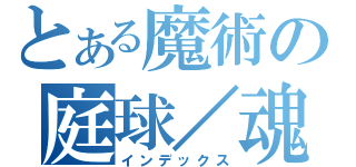 とある魔術の庭球／魂（インデックス）