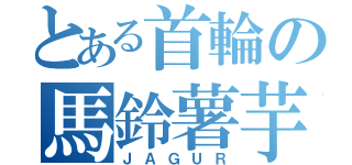 とある首輪の馬鈴薯芋（ＪＡＧＵＲ）