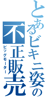 とあるビキニ姿の不正販売業（ビッグモーター）