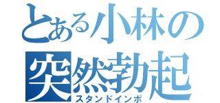 とある小林の突然勃起（スタンドインポ）