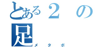 とある２の足（メタボ）