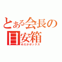 とある会長の目安箱（めだかボックス）