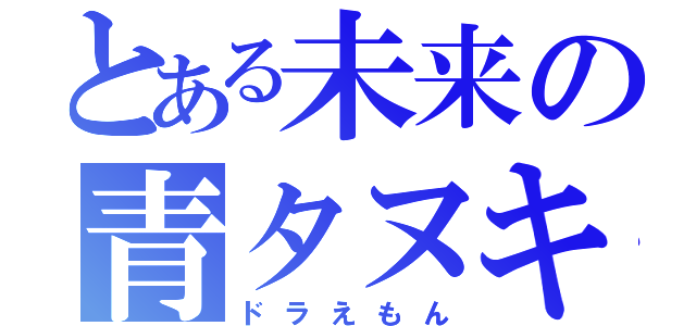 とある未来の青タヌキ（ドラえもん）