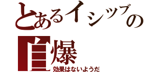 とあるイシツブテの自爆（効果はないようだ）