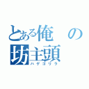 とある俺の坊主頭（ハゲゴリラ）