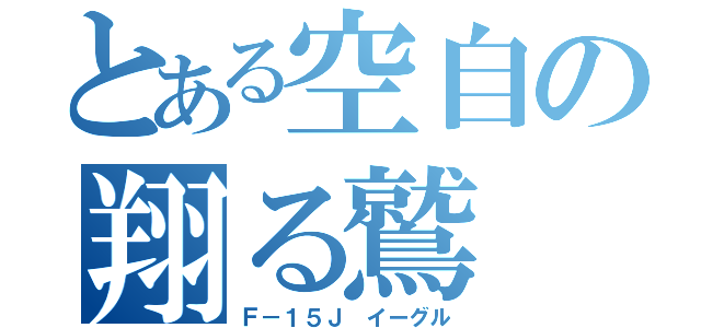 とある空自の翔る鷲（Ｆ－１５Ｊ　イーグル）