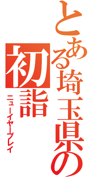 とある埼玉県民の初詣（ニューイヤープレイ）