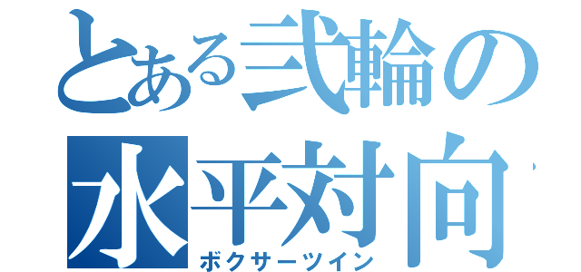 とある弐輪の水平対向（ボクサーツイン）