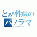 とある性戯のパノラマン（＊＄％＋＆％）