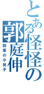 とある怪怪の郭庭伸（郭家の小兒子）