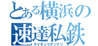 とある横浜の速達私鉄（ケイキュウデンテツ）