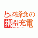 とある蜂食の携帯充電器（モバイルバッテリー）