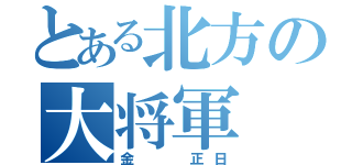 とある北方の大将軍 （金  正日）