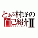 とある村野の自己紹介Ⅱ（プロファイル）