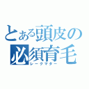 とある頭皮の必須育毛（レークマター）