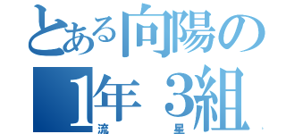 とある向陽の１年３組（流星）