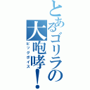 とあるゴリラの大咆哮！（ビッグボイス）