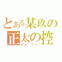 とある某玖の正太の控（杉山 ミラー）