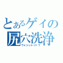 とあるゲイの尻穴洗浄（ウォシュレットで）