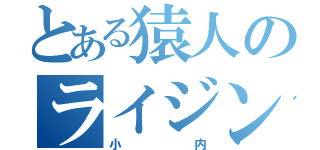 とある猿人のライジング神（小内）