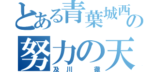 とある青葉城西の努力の天才（及川 徹）