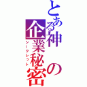 とある神の企業秘密（シークレット）