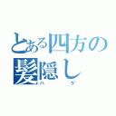 とある四方の髪隠し（ハゲ）