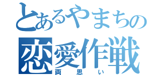 とあるやまちの恋愛作戦（両思い）