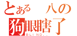 とある廣八の狗眼瞎了（ＢＬＩＮＤ．．）