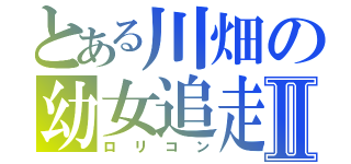 とある川畑の幼女追走Ⅱ（ロリコン）