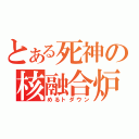 とある死神の核融合炉（めるトダウン）