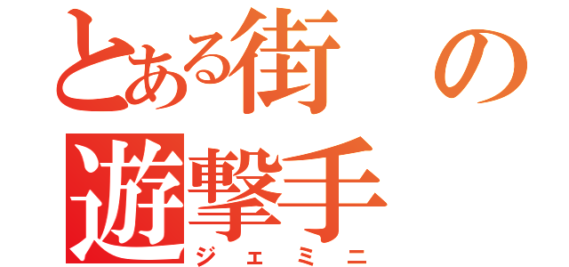 とある街の遊撃手（ジェミニ）