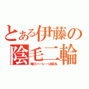 とある伊藤の陰毛二輪（俺のハーレーは陰毛）