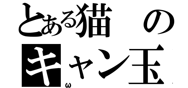 とある猫のキャン玉（ω）