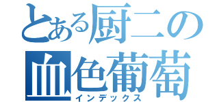 とある厨二の血色葡萄（インデックス）