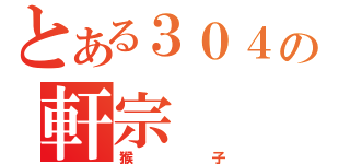 とある３０４の軒宗（猴子）